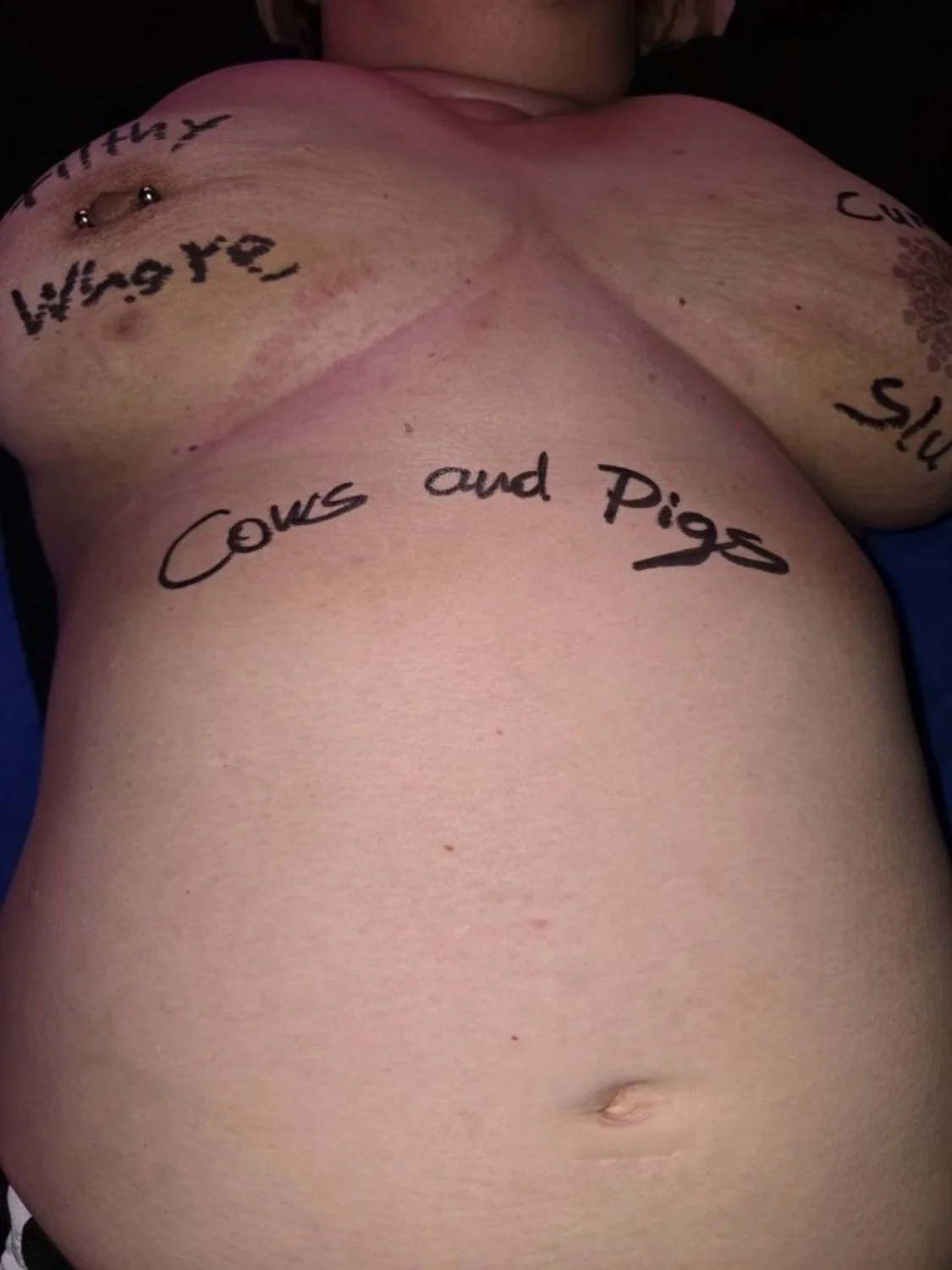 German Cumslut, Dirty Body writings image 3