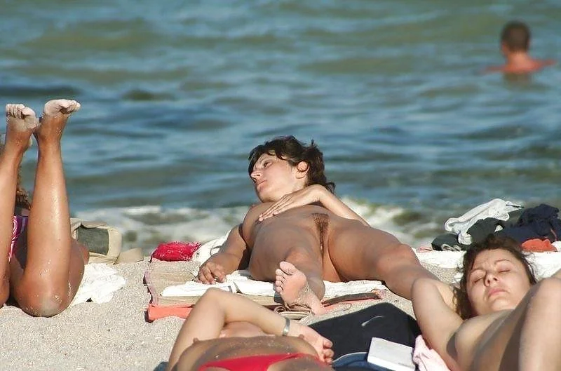 Sexy Beach Nudists with Landing Strips image 38