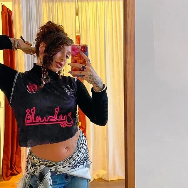 irl US teacher Camille is a latina stoner who loves cum and Satan image 10