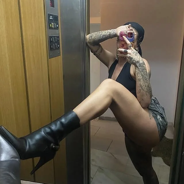 irl US teacher Camille is a latina stoner who loves cum and Satan image 5