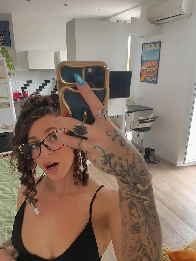 irl US teacher Camille is a latina stoner who loves cum and Satan image 6