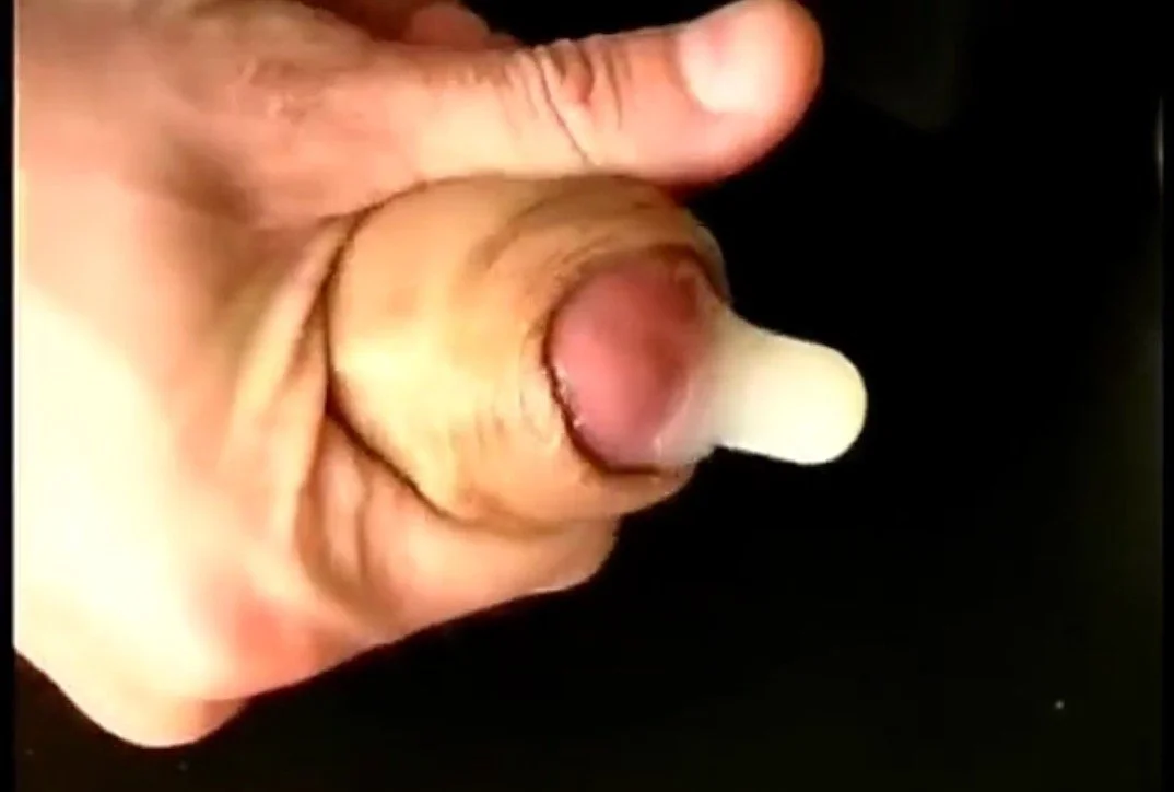 Stupid tiny bitch drinking a cup of cum from dozens of condoms image 12