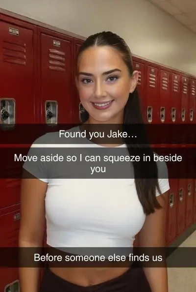 Bookworm hides with Old Bully at School Reunion part 1 Snapchat Cheating Caption Story cover image