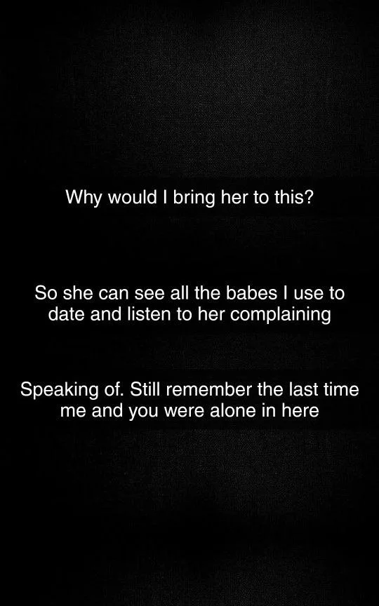 Bookworm hides with Old Bully at School Reunion part 1 Snapchat Cheating Caption Story image 14