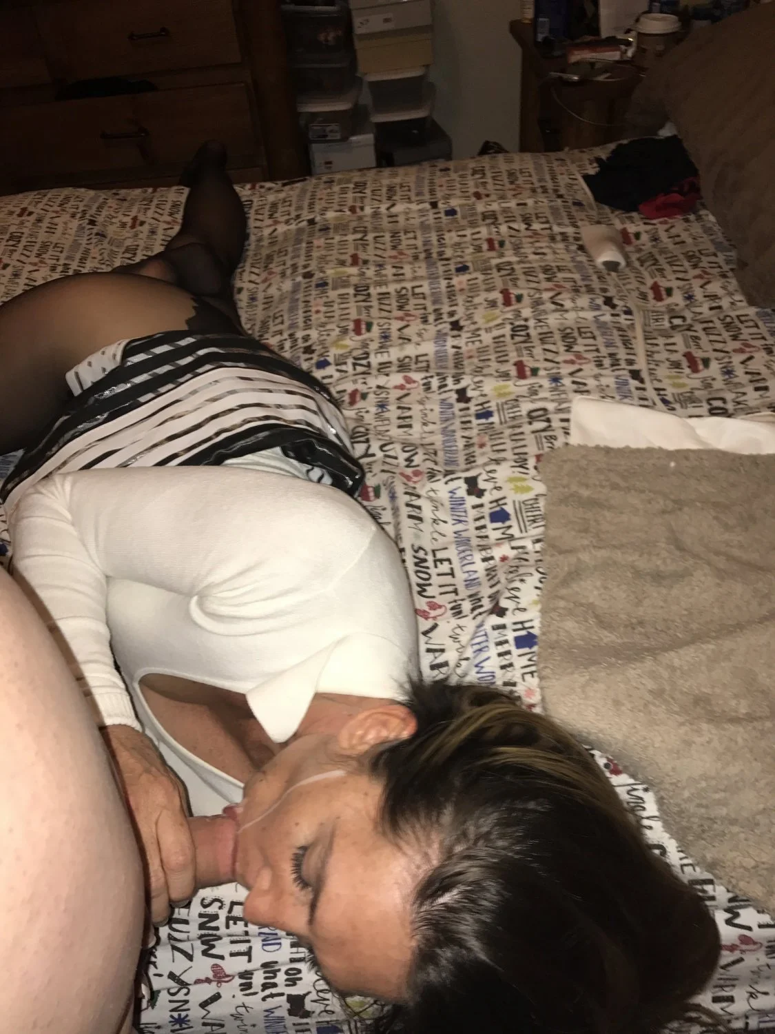 Nylon fetish Paulie and her freaky husband main image