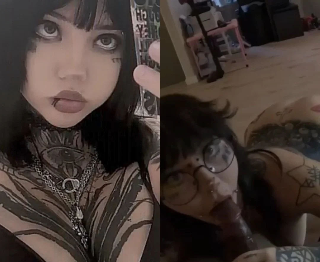 Inked brunette bitch with hot body main image