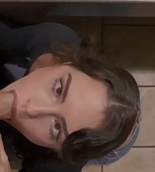 Naughty teen cutie fucks stranger in the bathroom image 1