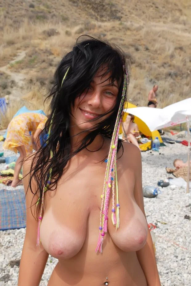 Beautiful topless girls at the beach image 44