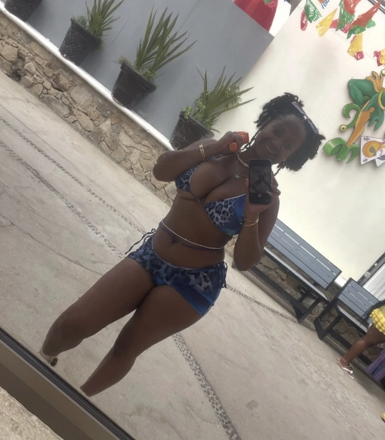 College ebony girl with huge tits main image