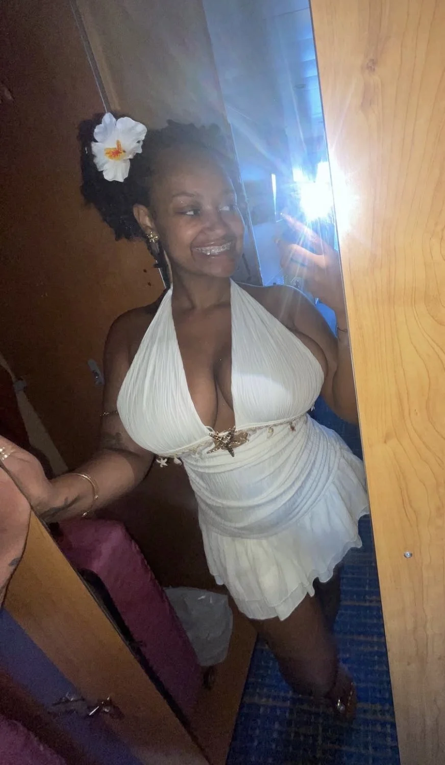 College ebony girl with huge tits image 6
