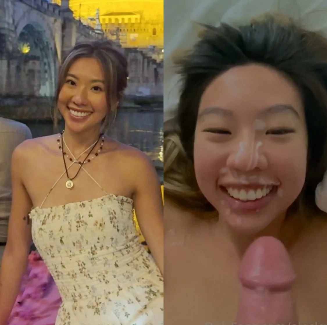 This asian slut is a CUM DUMP for BWC main image