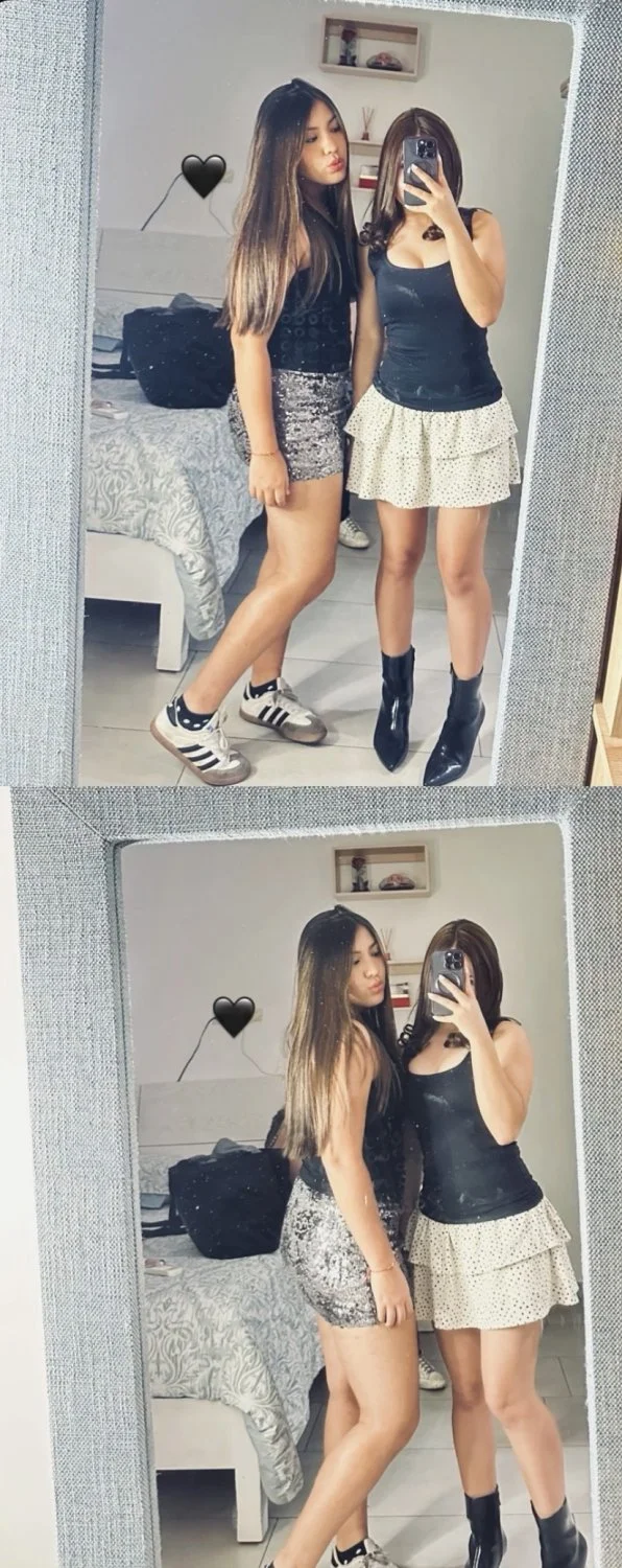 Before and after 18-year-old teens students college with AI image 28