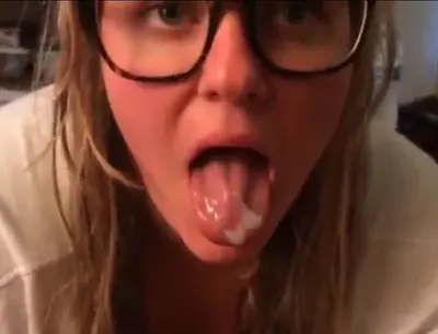 Nerdy Milf swallows cum💦👀 cover image