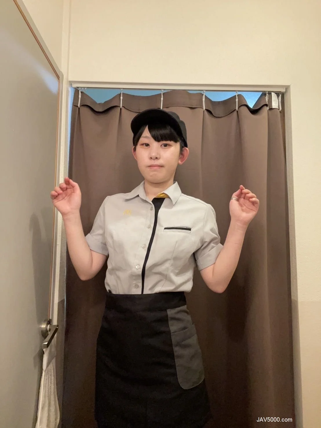 asian mcdonalds worker masturbates in employee bathroom image 3