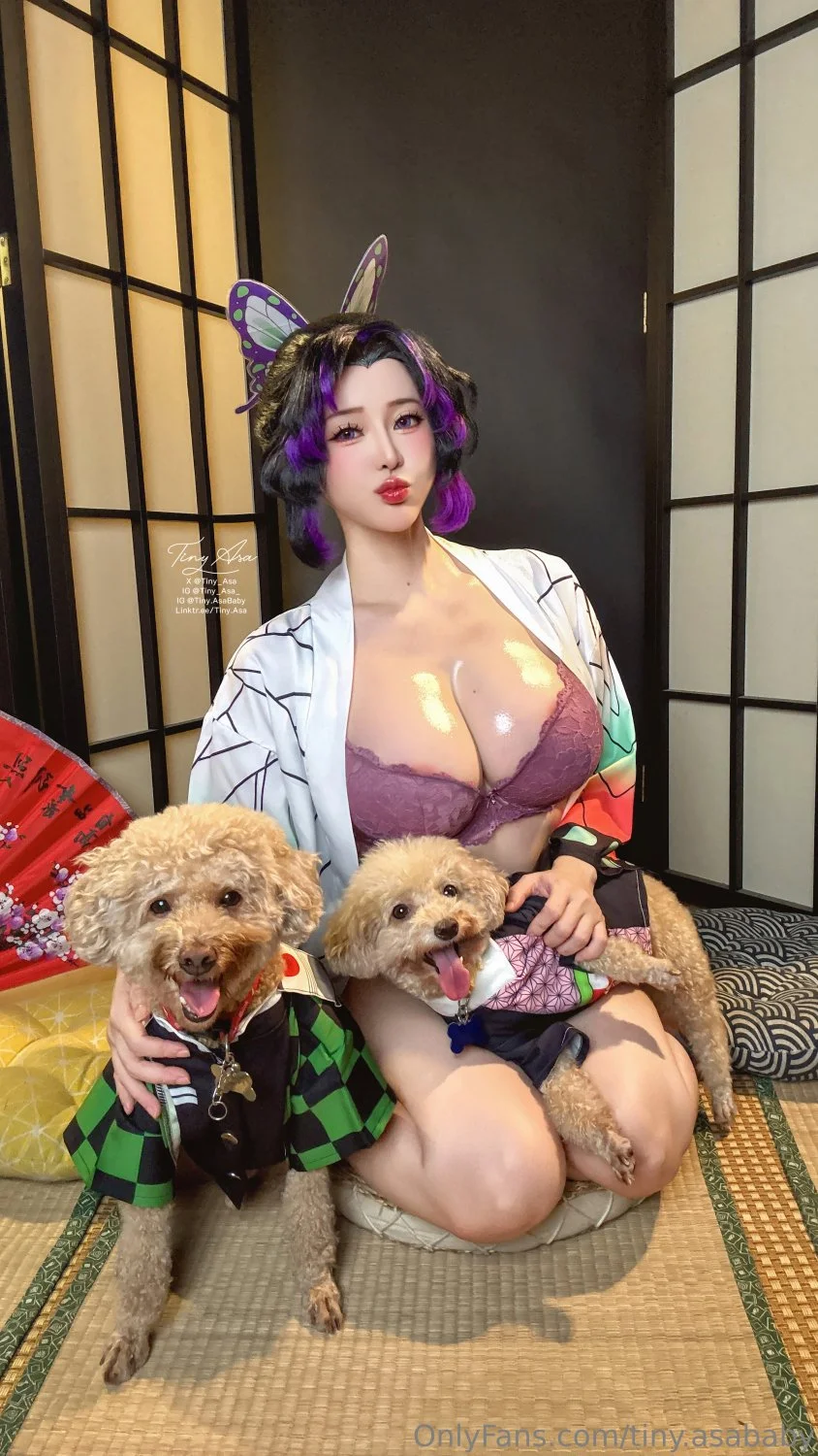 Tiny Asa cosplay Shinobu Kocho - Kimetsu No Yaiba image 20