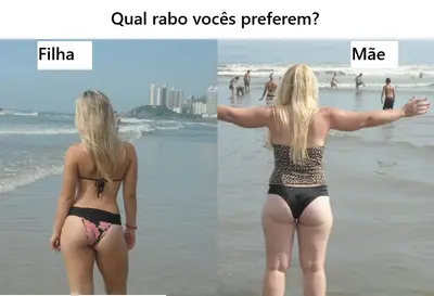 Mãe ou Filha? Qual rabo vocês preferem? cover image
