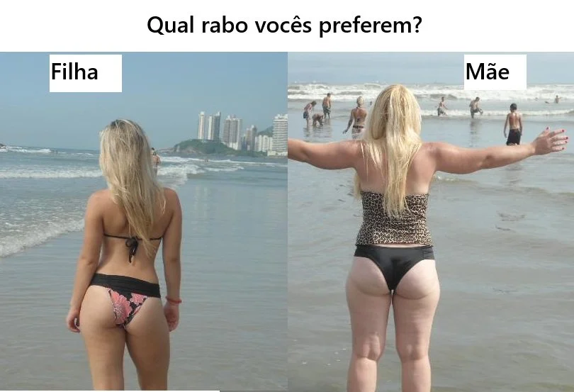 Mãe ou Filha? Qual rabo vocês preferem? image 1