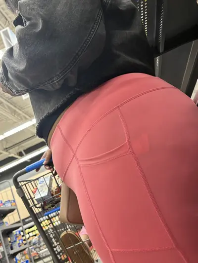 Think Booty Ebony in pink leggings (Thong) cover image