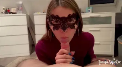 masked teen fucks friend at home cover image