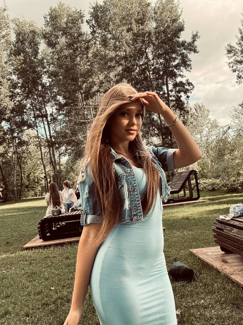 Perfect girl on blue dress🩵 image 2