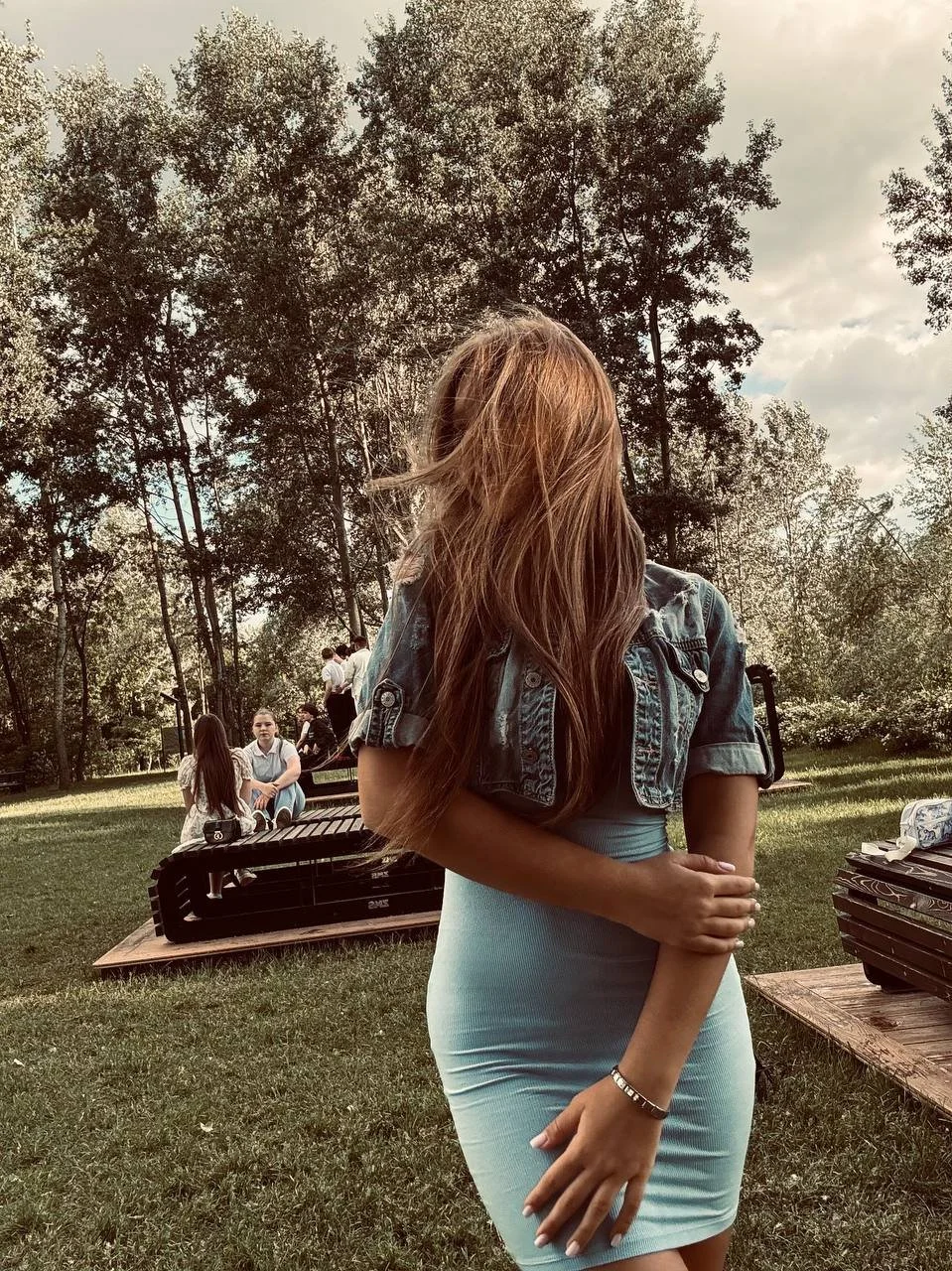 Perfect girl on blue dress🩵 image 6