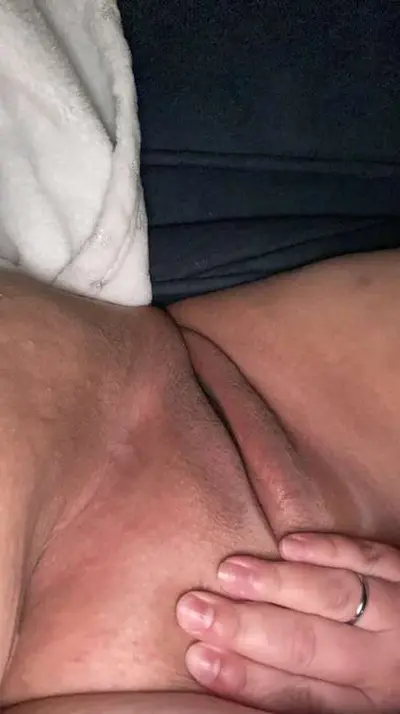 BBW married mom tastes her bbw pussy growl and flashes her tits cover image