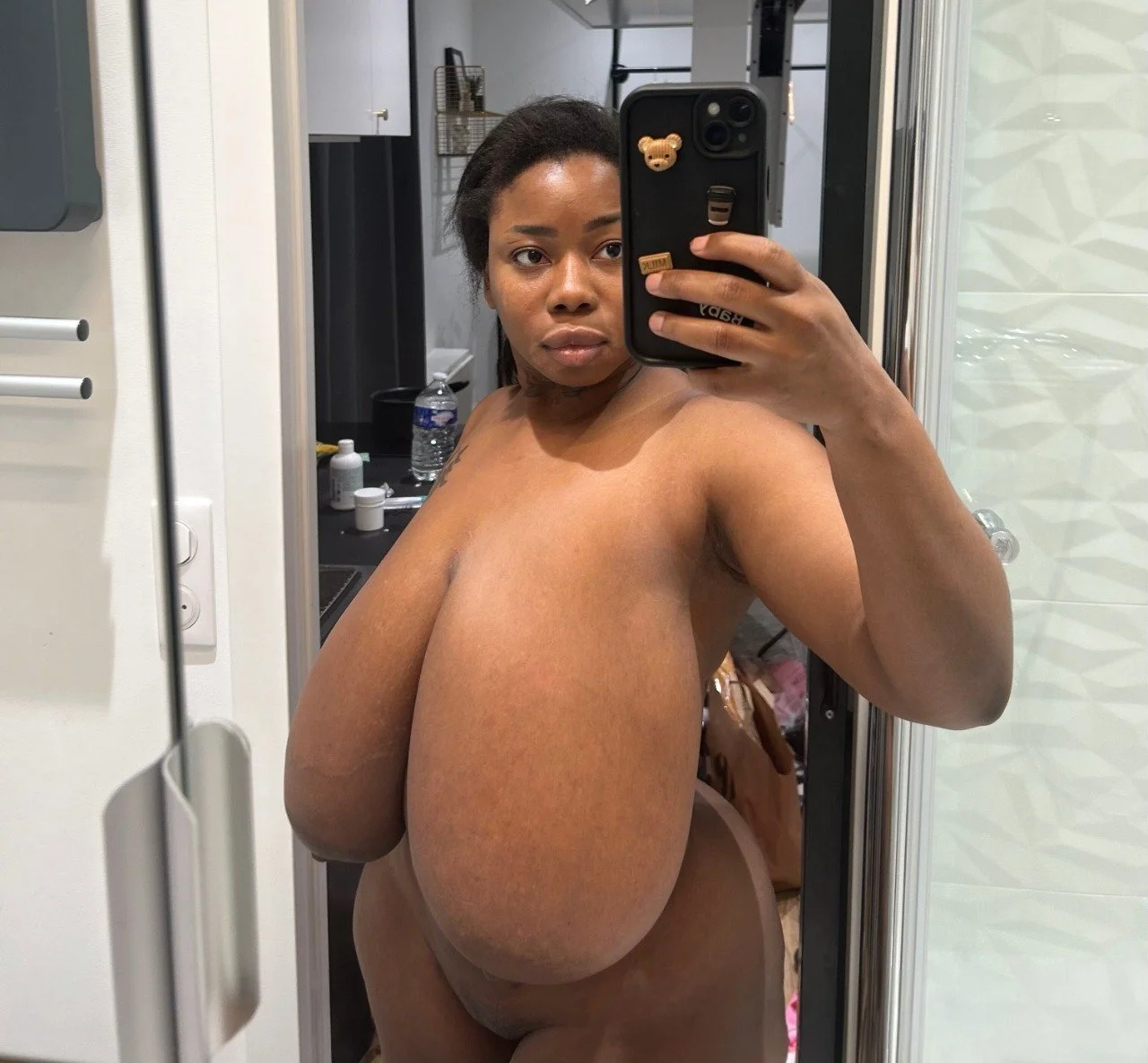 French Ebony Loves Getting Her Huge Tits Fucked image 6