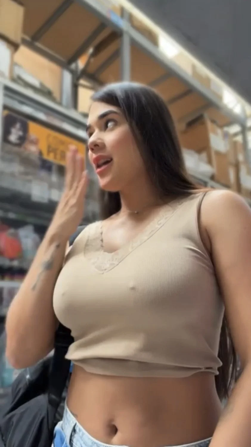 Flashing big titis image 45