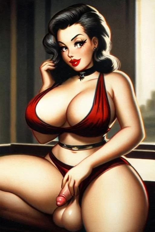 More Futanari Ai artwork that I made! ❤️ image 16