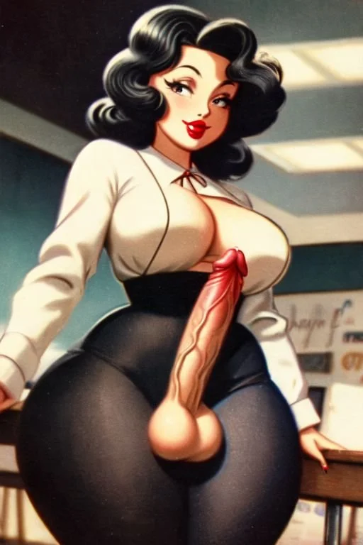 More Futanari Ai artwork that I made! ❤️ image 2