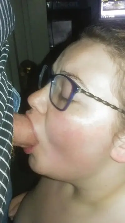 Nicole sucking cock while feeling her tits cover image