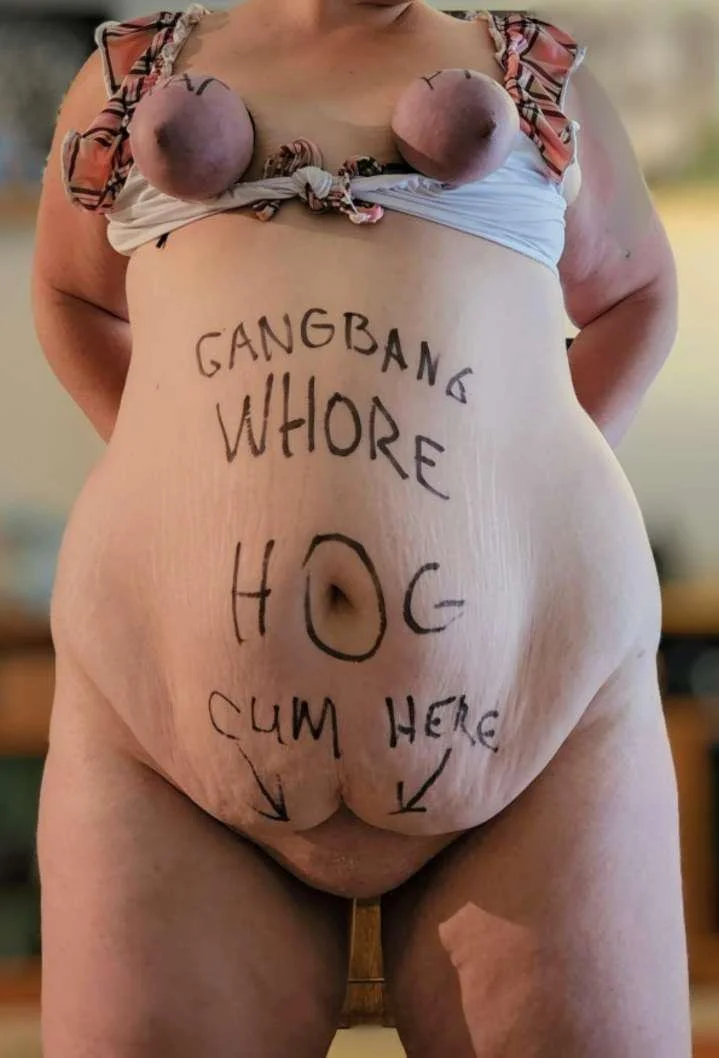 Fat Cunt with Tiny Tied Tits - PigDumpster image 3