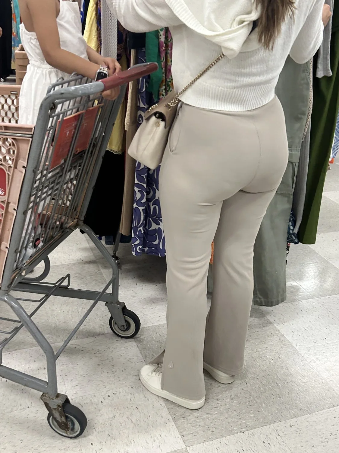 Nice booty Latina bends over image 4