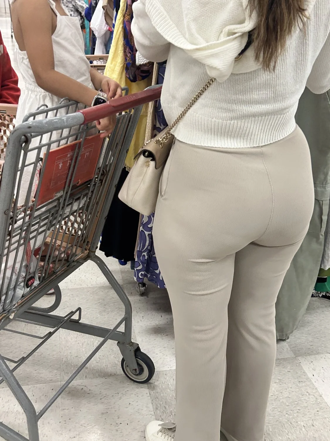 Nice booty Latina bends over image 5