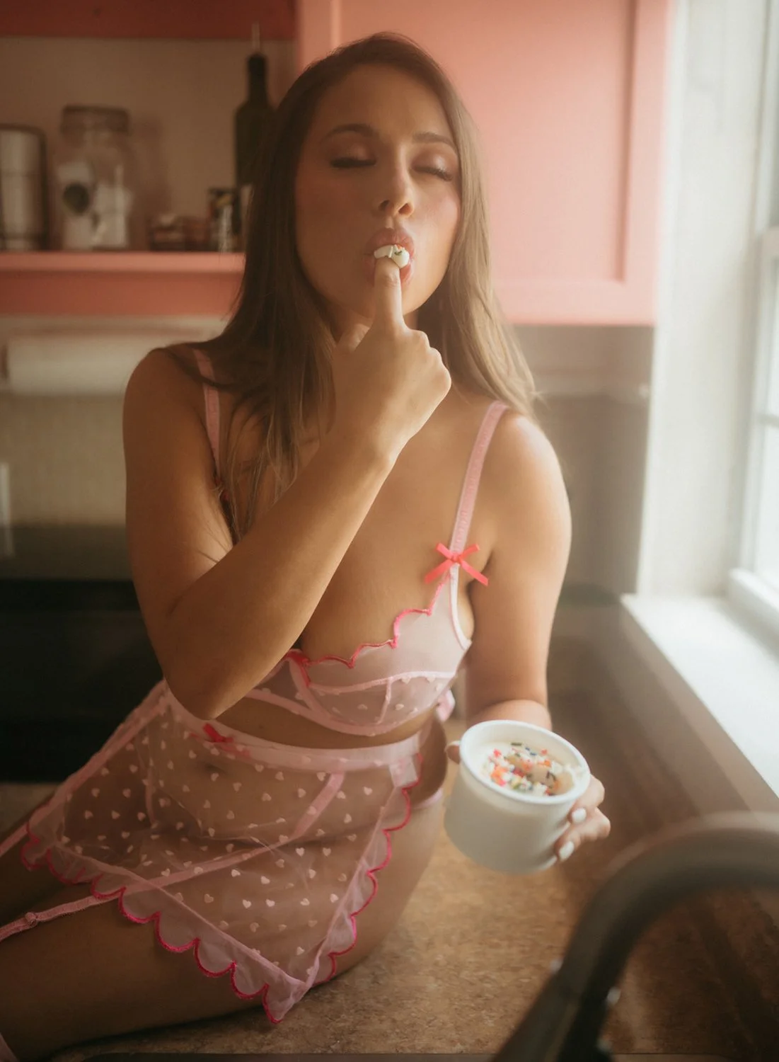 Big tit brunette milf boudoir image 27