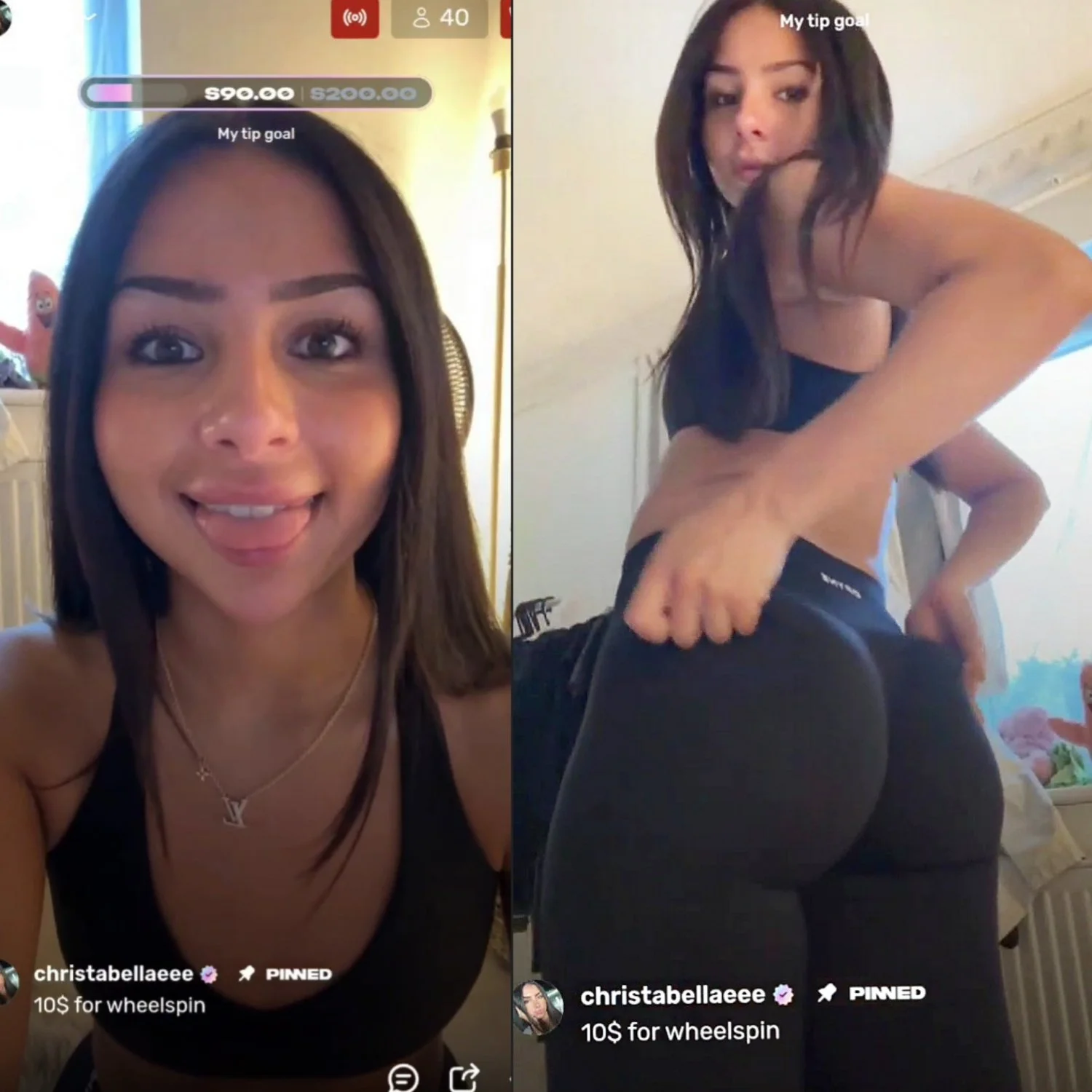 Gym Teen Shakes her Perfect Ass on Live image 7