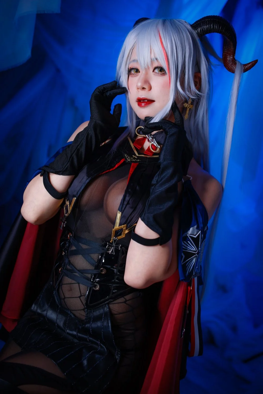 Azurlane Aegir cosplayer bukkake main image