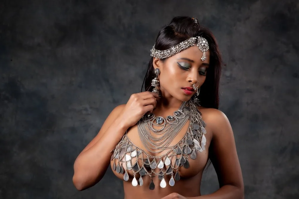 Indian girl become a nude model part 1 image 43