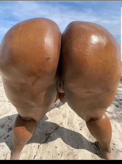 Huge sweaty black ass cheeks cover image