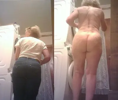 Unaware cheating granny nurse Solange's gorgeous ass-three hidden cams angles cover image