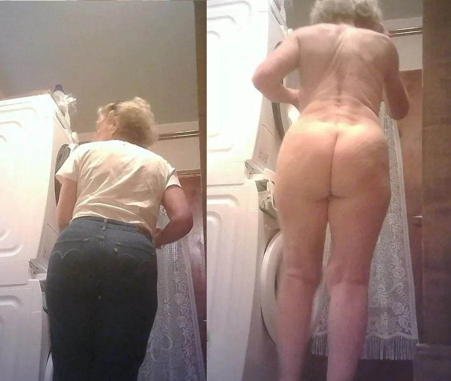 Unaware cheating granny nurse Solange's gorgeous ass-three hidden cams angles main image