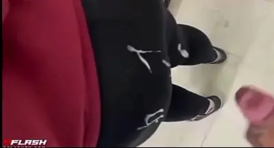 Cumming on a stranger in the store cover image