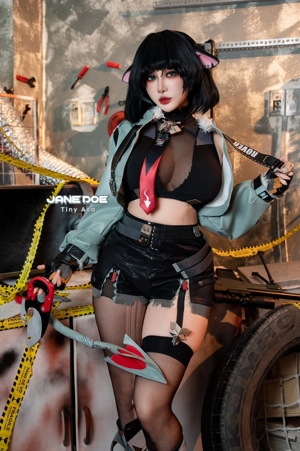 Tiny Asa cosplay Jane Doe - Zenless Zone Zero image 2