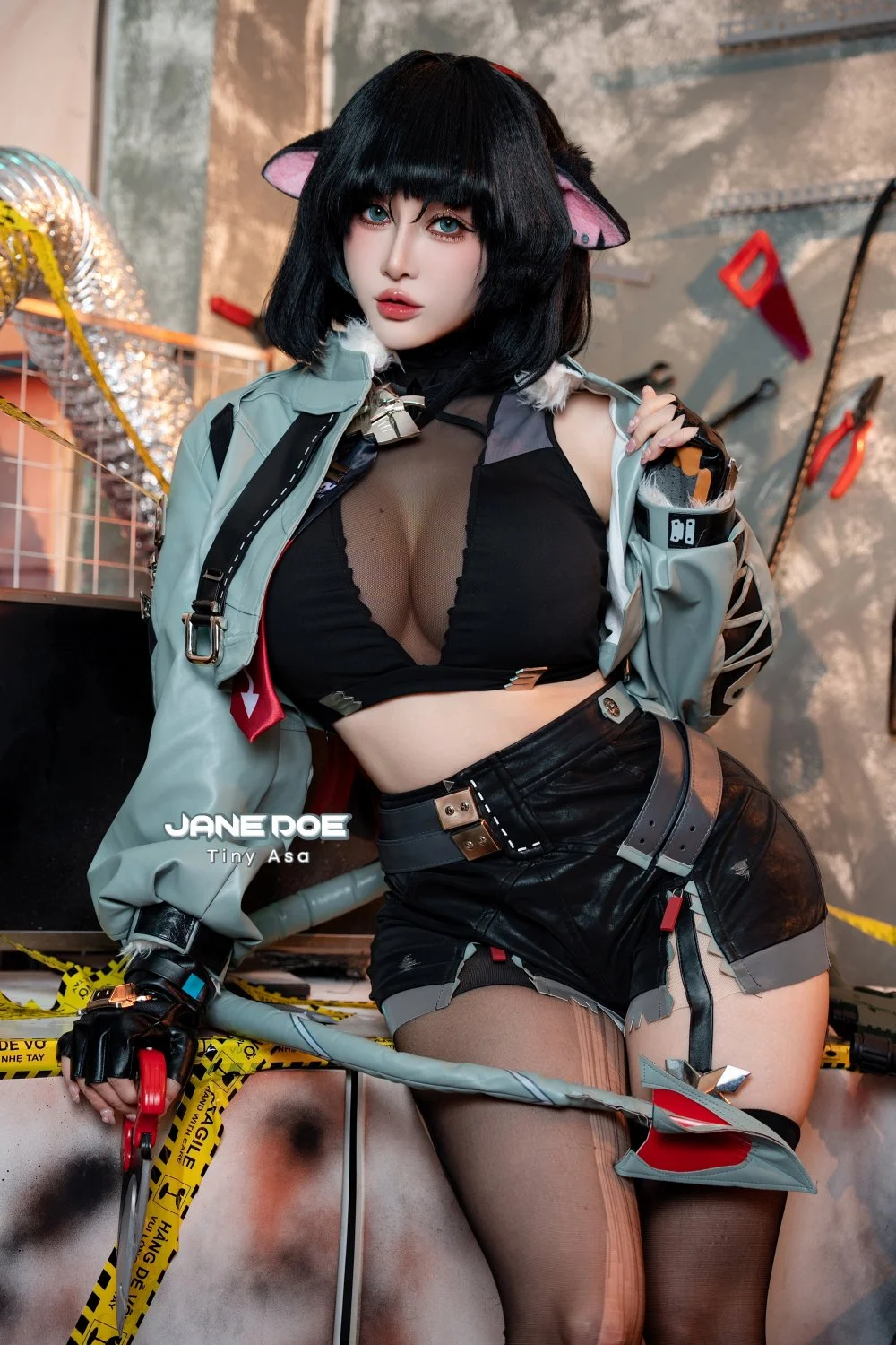 Tiny Asa cosplay Jane Doe - Zenless Zone Zero image 35