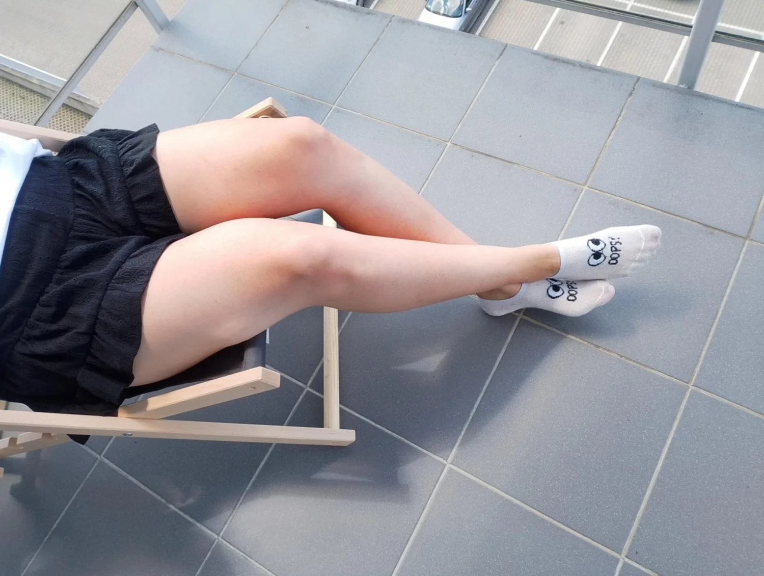 GF white socks strip main image