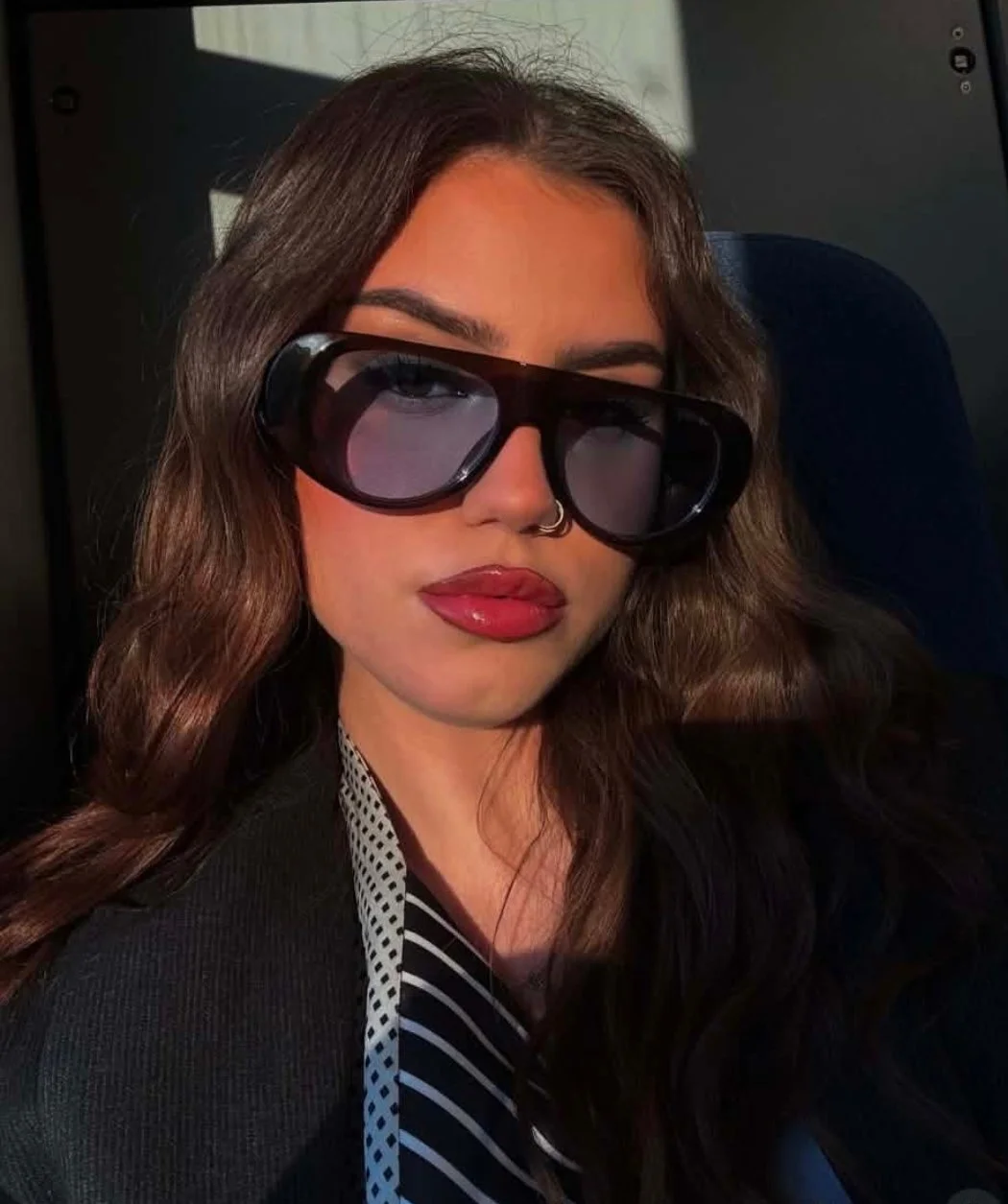 Shameless naked tiktok slut Tea M. spreading legs in public image 2