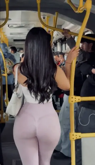 Amazing ass in bus cover image