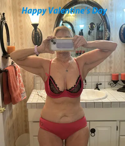 Happy Valentines day, bra and panties cover image