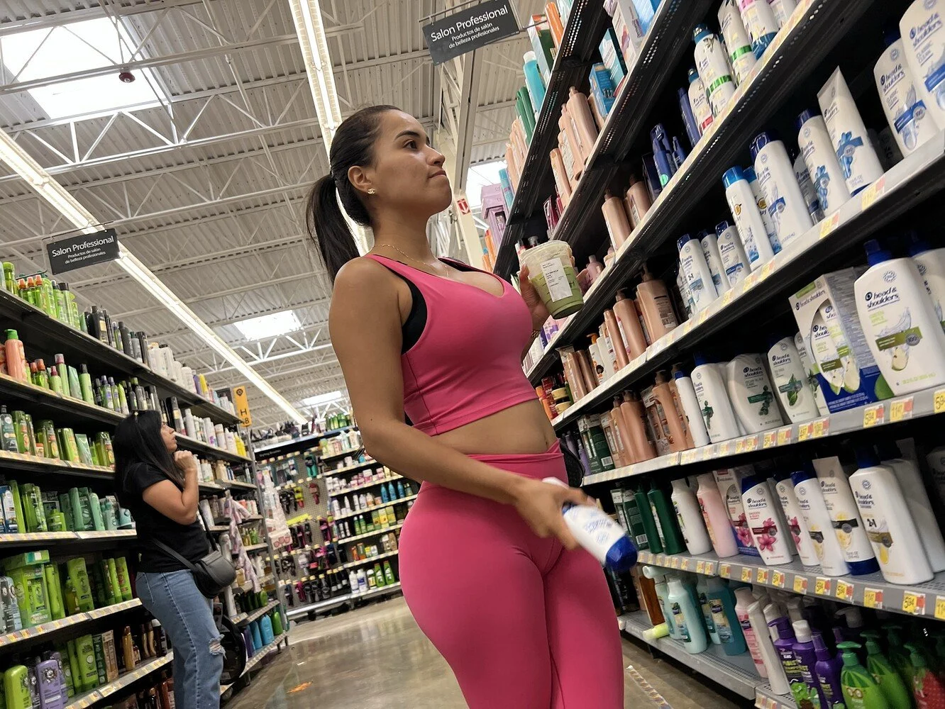 Tight milf Latina body creepshot image 9