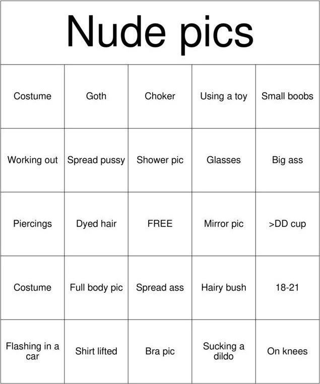 Nude Bingo - Join it in pm image 1